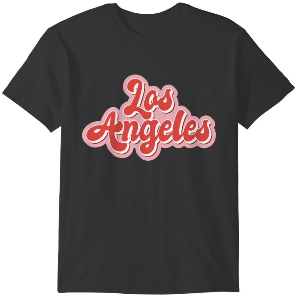 Los angeles California Retro Style Pin up Art 80s T-shirt