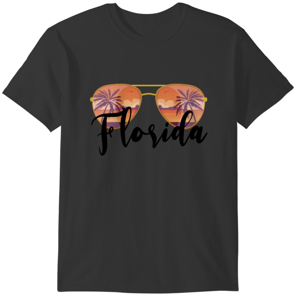 Florida Beach Vacation Beach Retro Summertime T-shirt