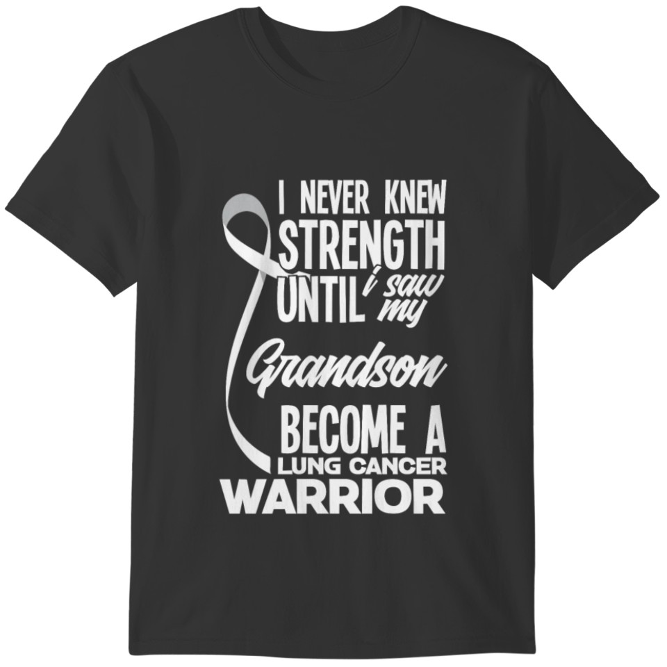 Grandson Lung Cancer Warrior T-shirt