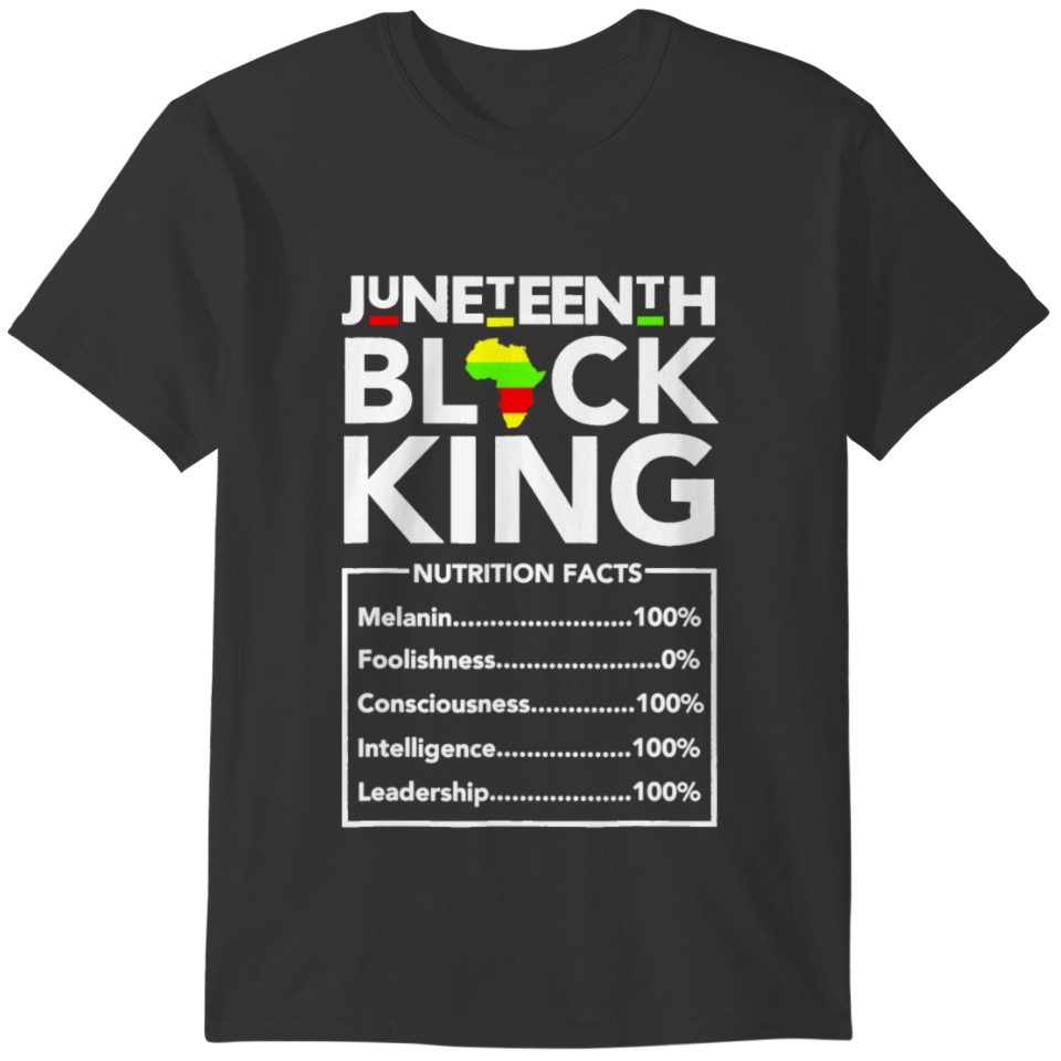 Mens Juneteenth Black King Melanin Dad Fathers Day T-shirt