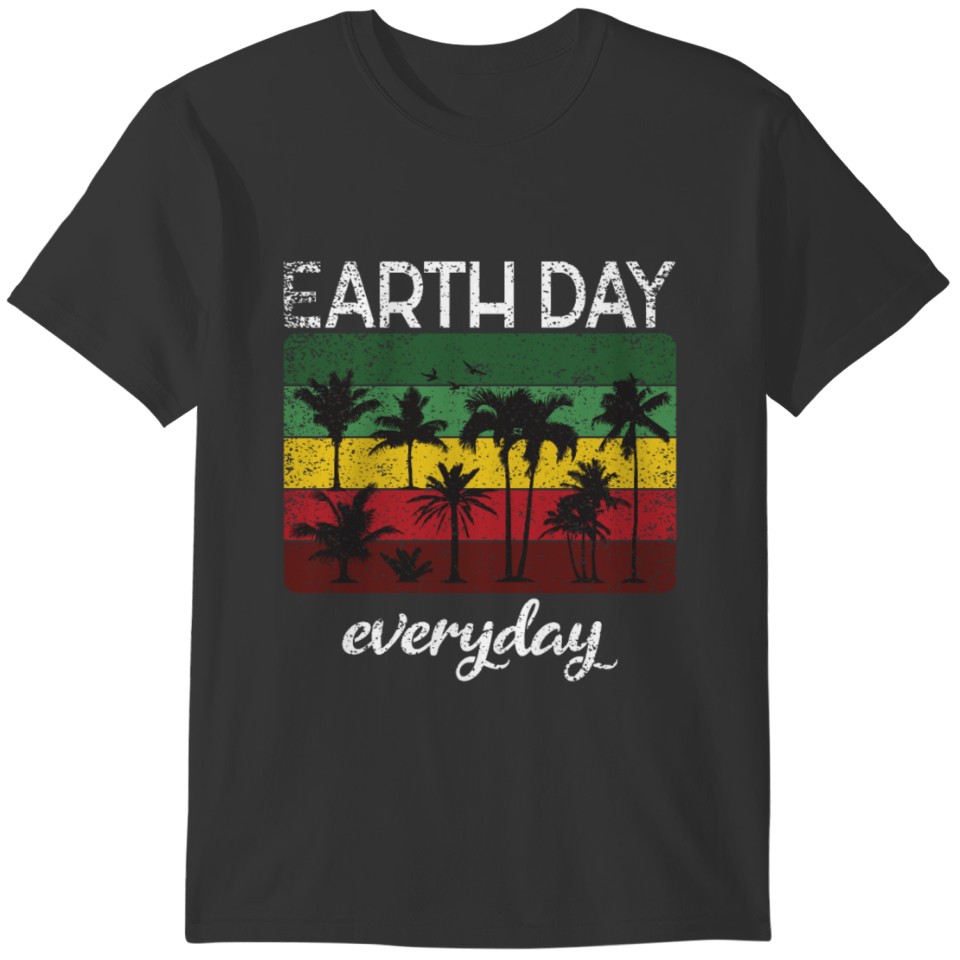Cute Earth Day Everyday Retro Vintage Science 2021 T-shirt