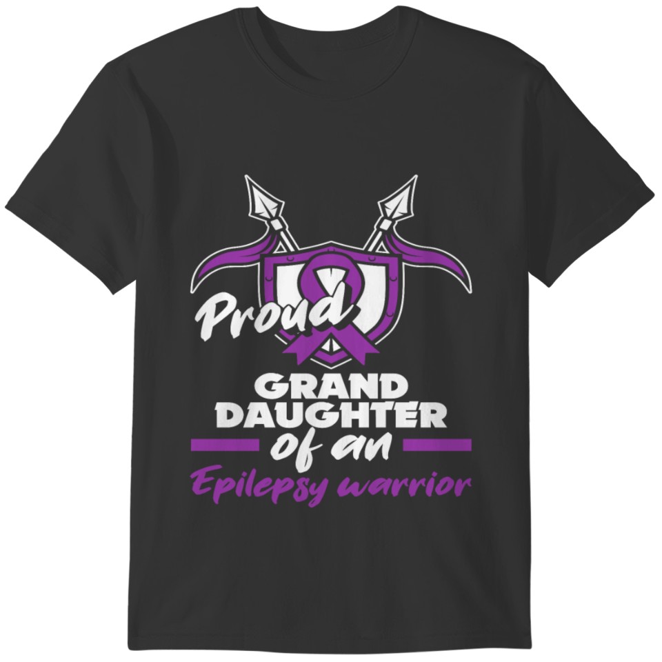Granddaughter Of An Warrior Epilepsy Awareness T-shirt