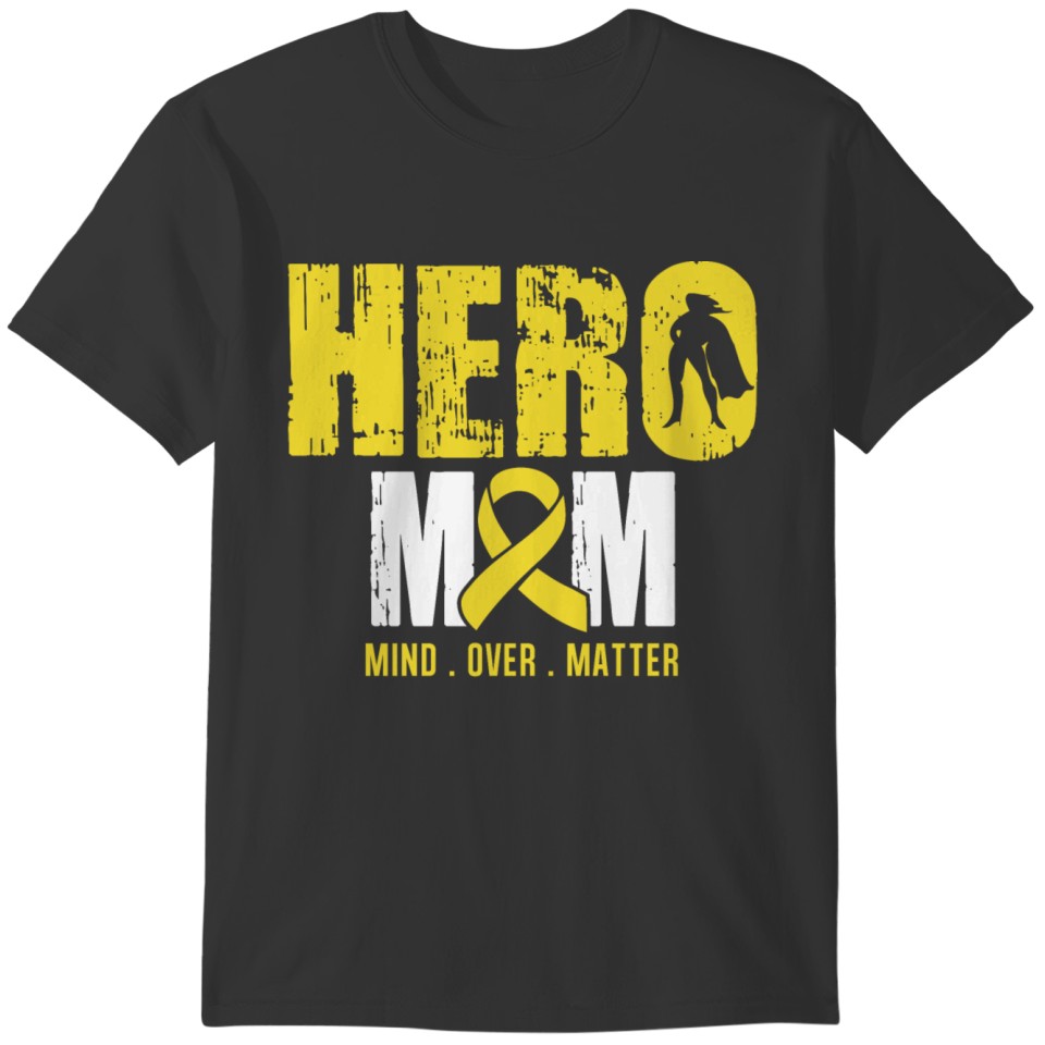 Hero Mom- Bone Cancer Awareness Ribbon Shirt T-shirt