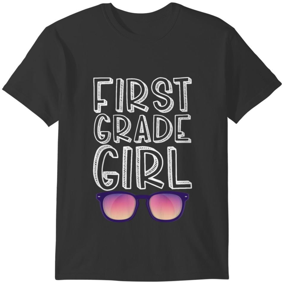 First Grade Girl Back To School 1st Grade Student T-shirt