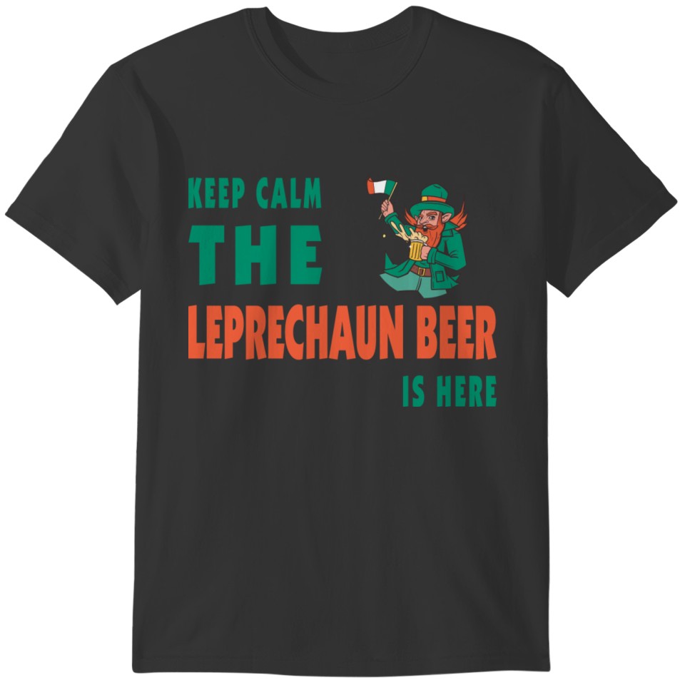 Keep Calm Leprechaun Ireland Design T-shirt