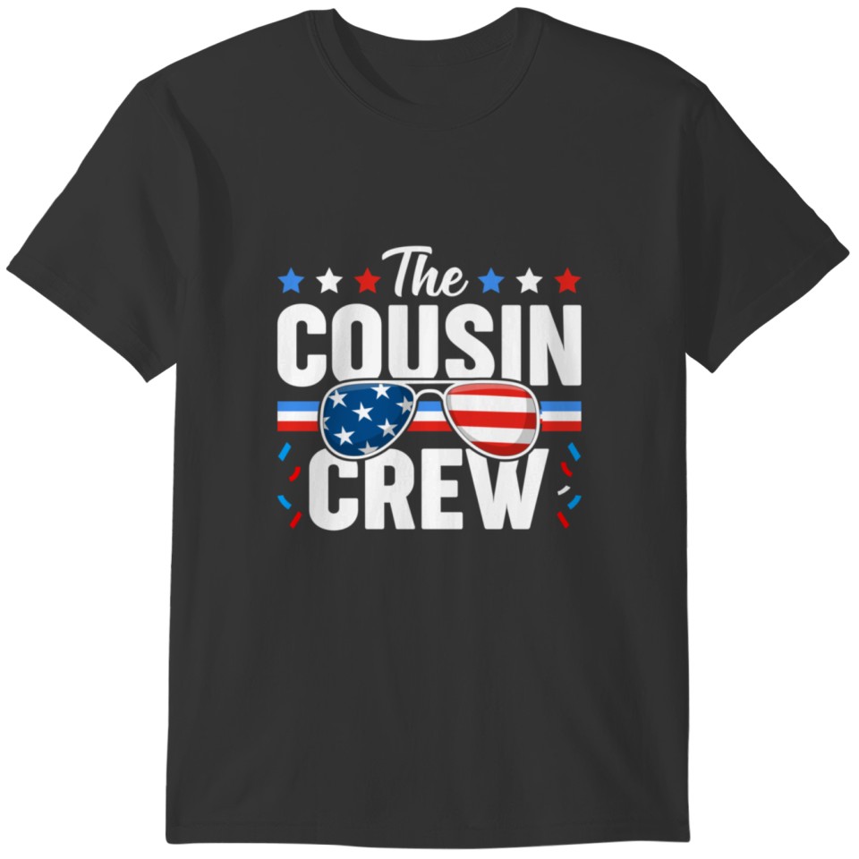 Cousin Crew 4th of July Patriotic American T-shirt