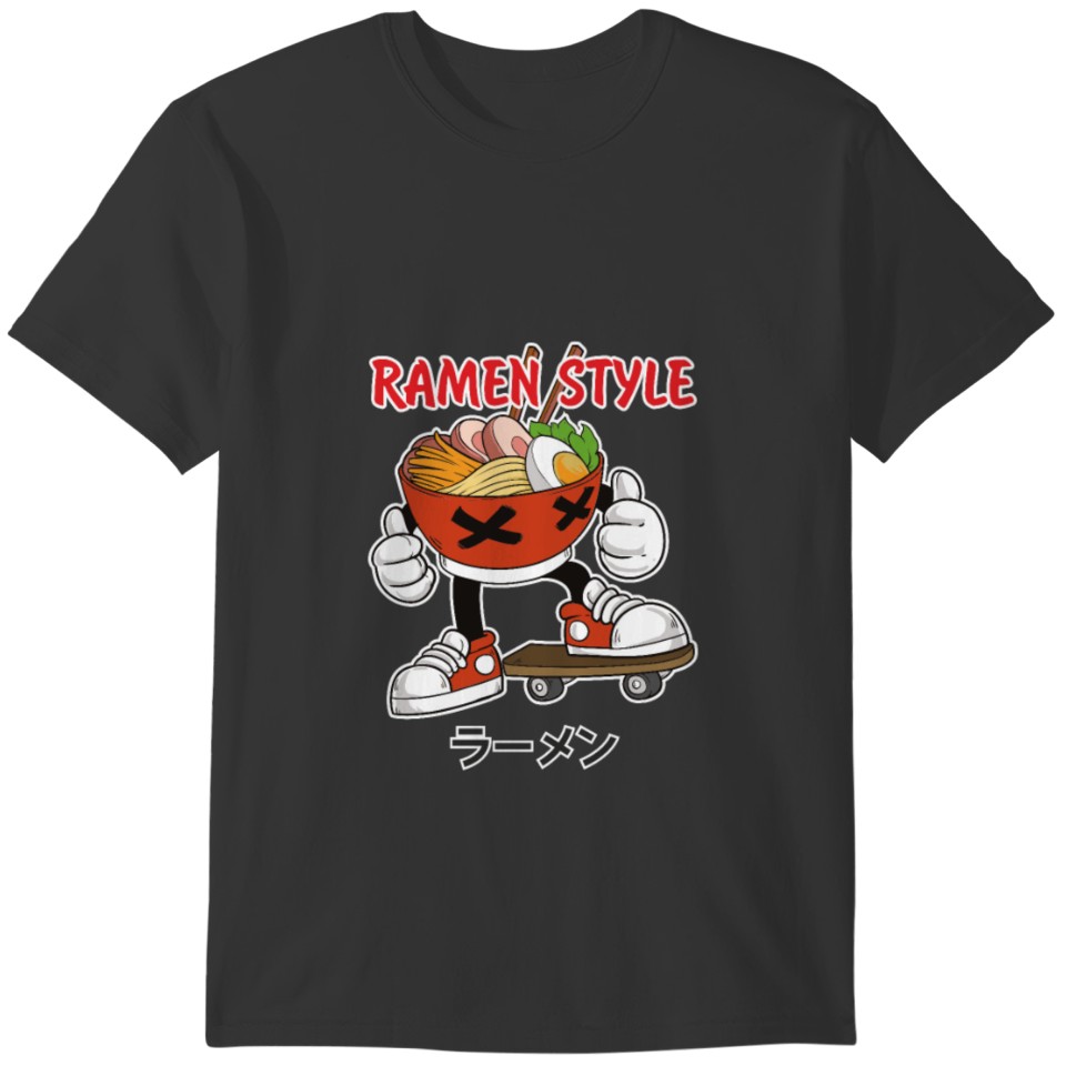 Japanese Ramen Shirt Ramen Style Skater T-shirt