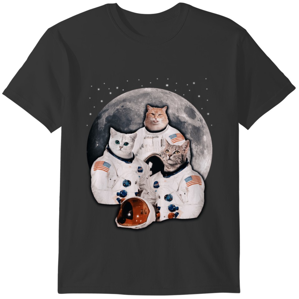 Catstronauts Funny Cat Lover Astronaut Galaxy Men T-shirt