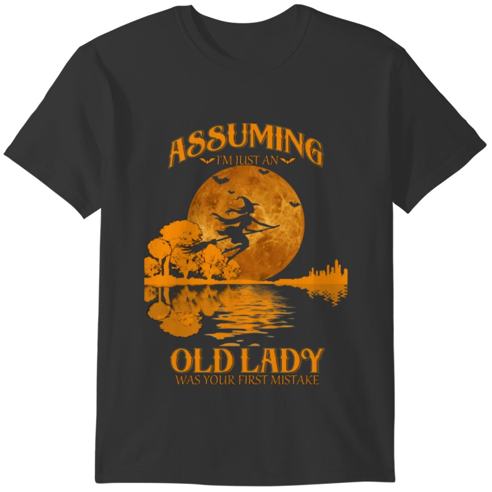 assuming im an old lady was your first mistake T-shirt