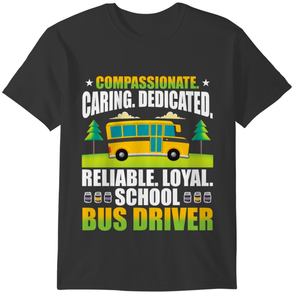 Dedicated School Bus Driver Back To School T-shirt