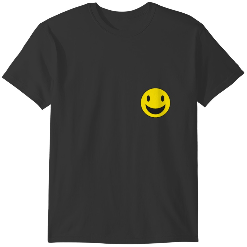 Pocket smile Face Happy Face Yellow smile Face T-shirt