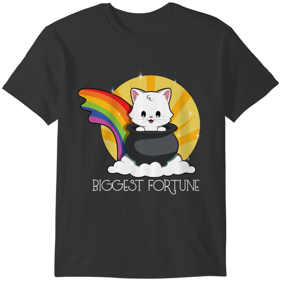 Cat Rainbow Biggest Fortune T-shirt