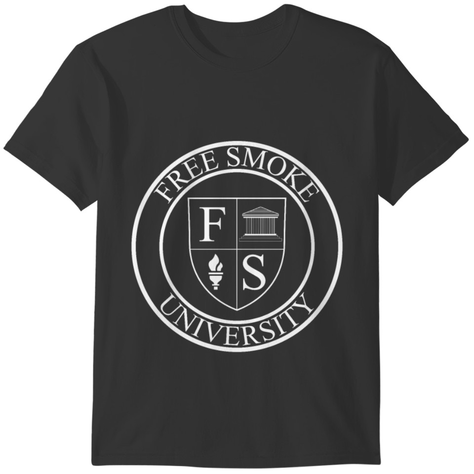 Free Smoke University White T-shirt