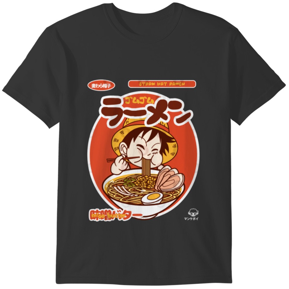 Luffy chibi eating Ramen T-shirt