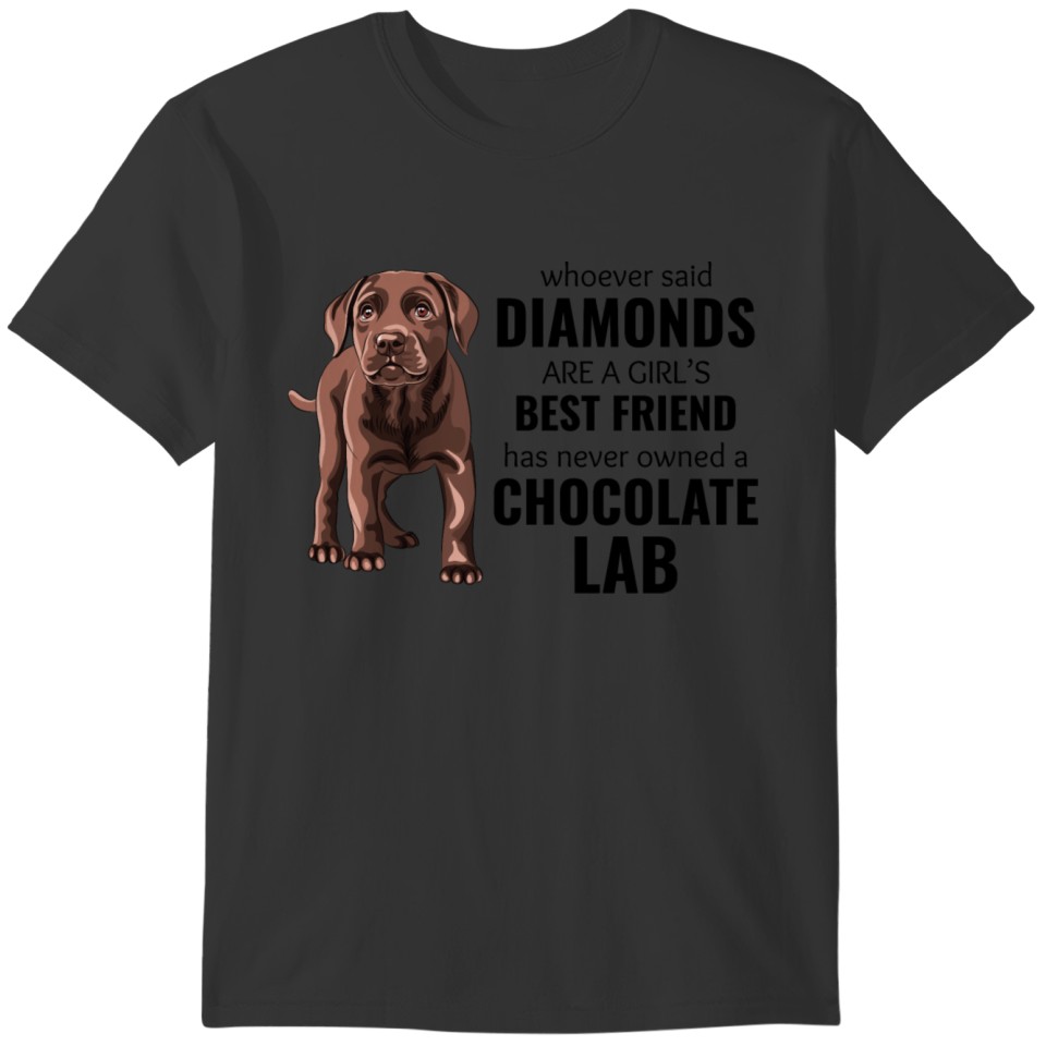 Chocolate Labrador Retriever Dog Pet Puppy Animal T-shirt