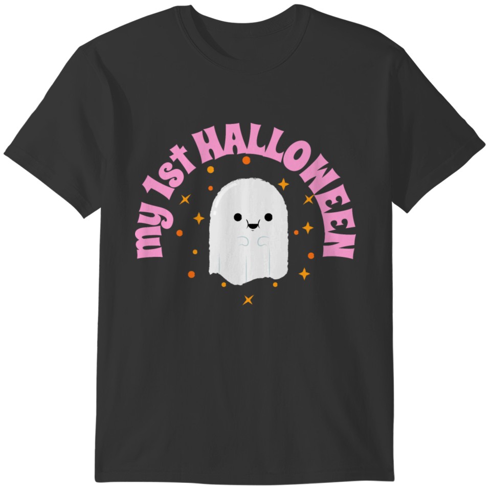 halloween t shirt design cute little ghost T-shirt