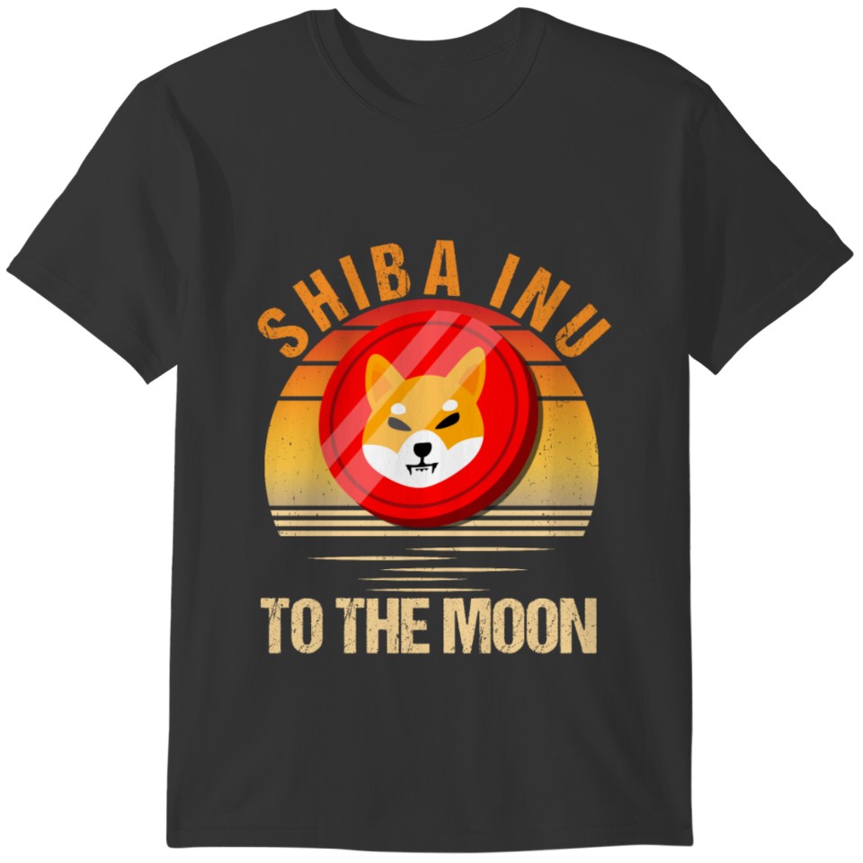 To The Moon Shiba Inu Shib Coin Men Crypto T-shirt