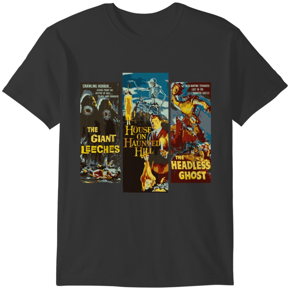 Classic Halloween Monster Poster Horror Movie T-shirt