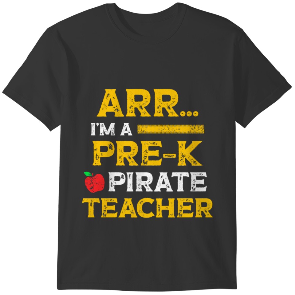 Pirate Teacher Training Funny Halloween graphic T-shirt