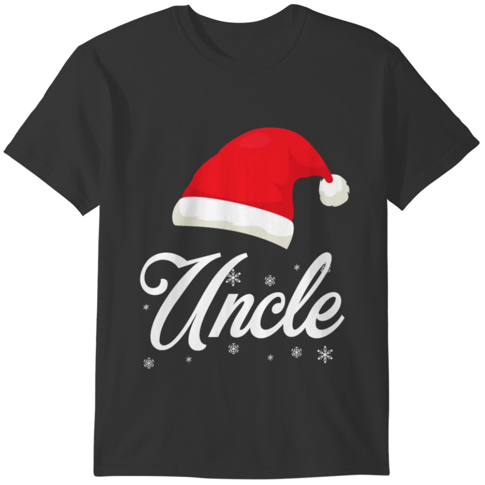 Uncle Santa Claus Hat Xmas Snow Christmas T-shirt