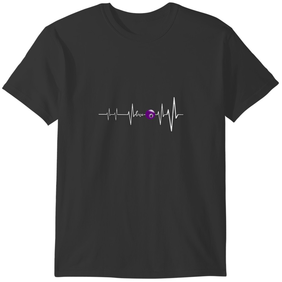 My Heart Beats For SNOOKER - Cool Gifts T-shirt
