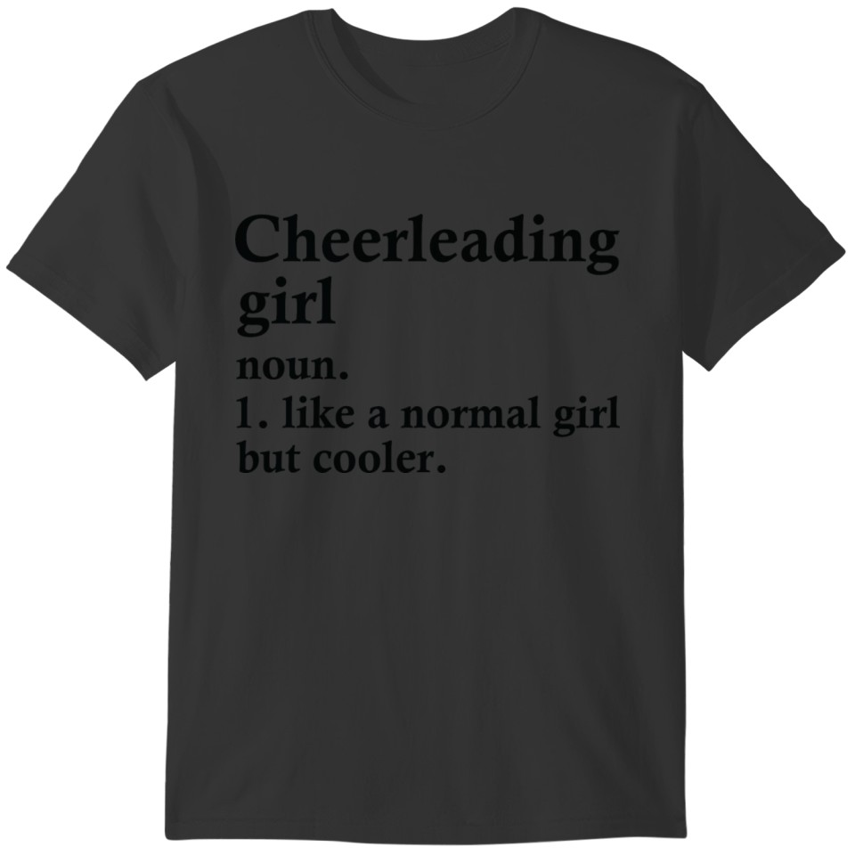 Cheerleading Girl Funny Cheerleader Definition T-shirt