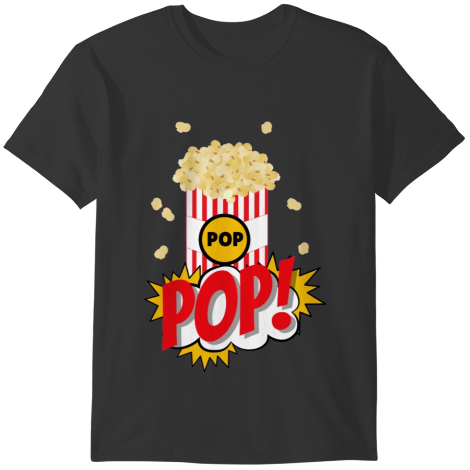 Popcorn Retro Funny T-shirt