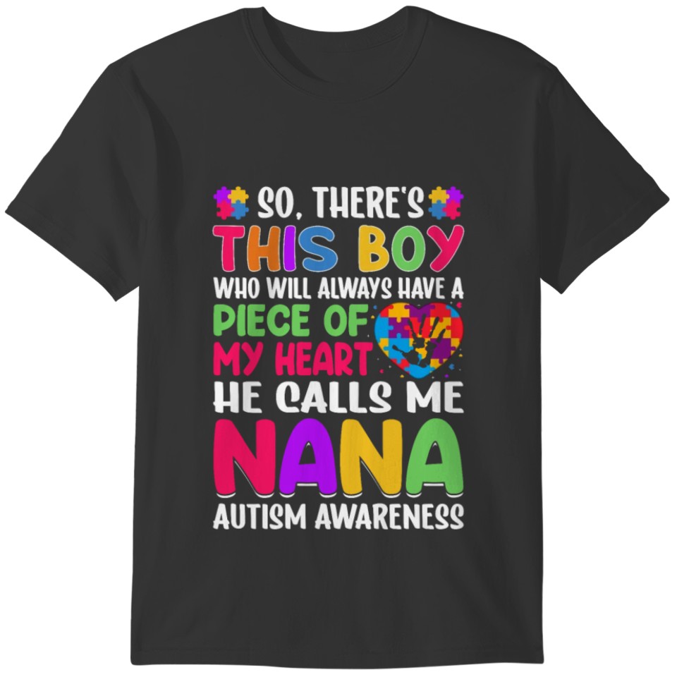 Autism Nana - Autism Awareness Grandmom Autism T-shirt