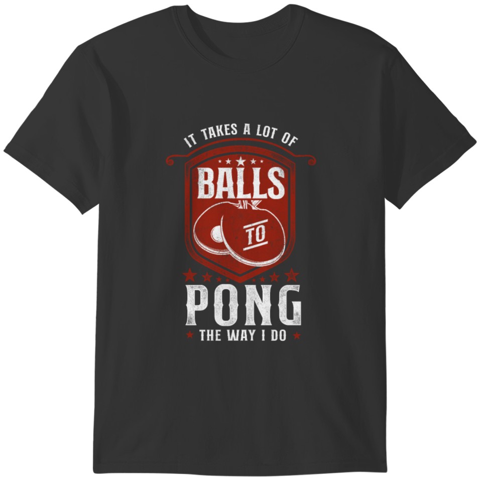 Ping Pong Table Tennis Vintage It T-shirt
