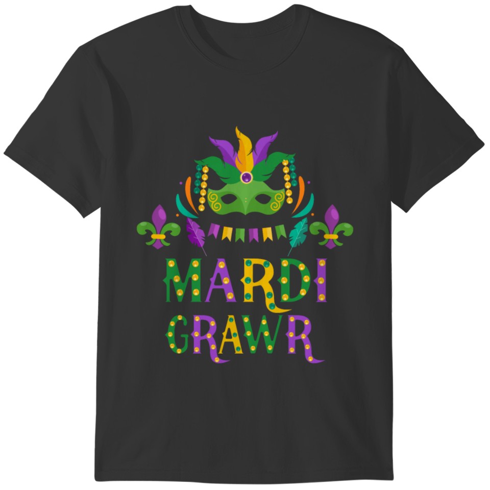Mardi Grawr - Funny New Orleans Mardi Gras T-shirt