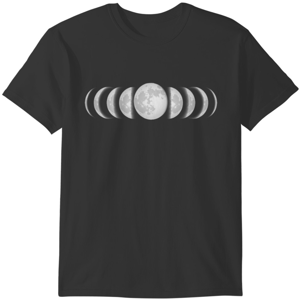 Phases of the Moon Astronomy Luna Science Teacher T-shirt