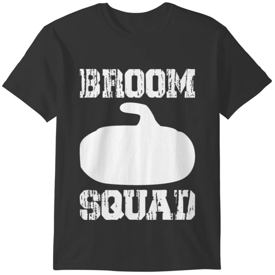Broom Squad Funny Curling Player T-shirt
