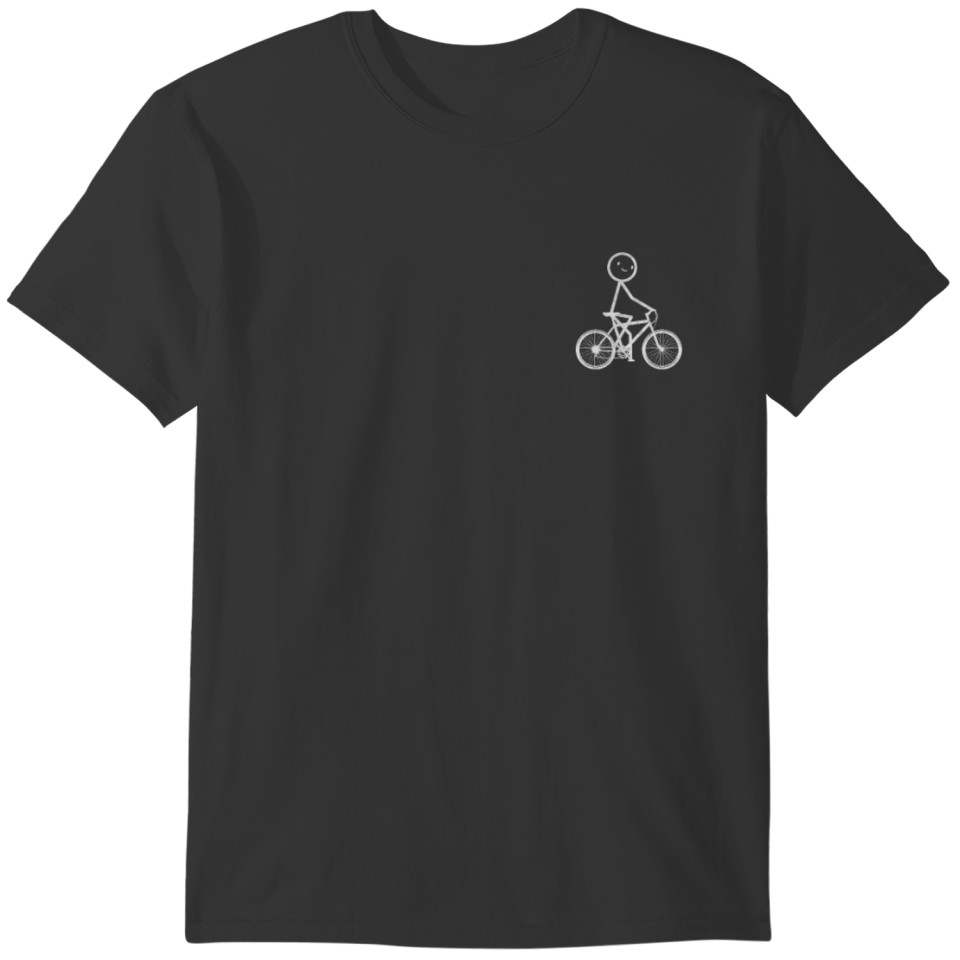 Cycling Stickman Mountain Biking Funny Cyclist T-shirt