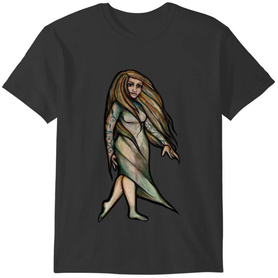 goddess green T-shirt