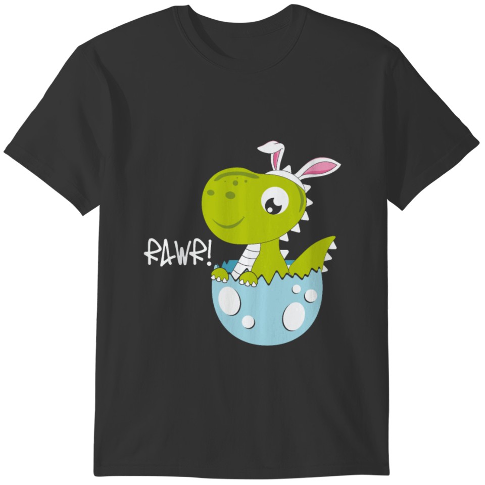 Dinosaur T-Rex Kids Toddler Baby Easter T-shirt