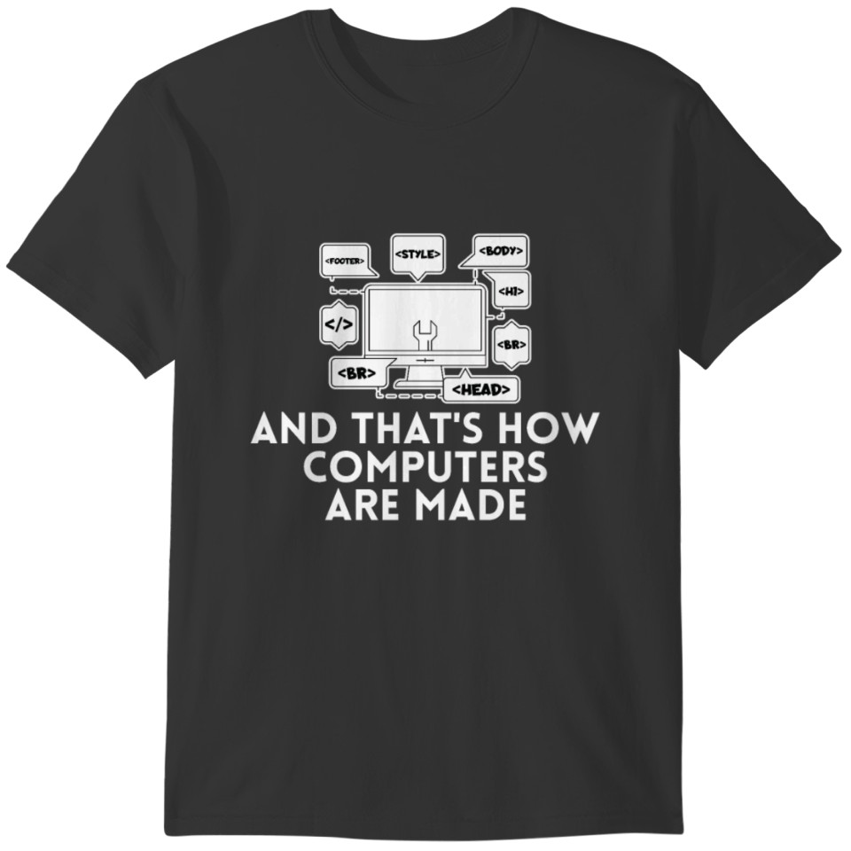 Programmer Software Engineer Developer Coder T-shirt