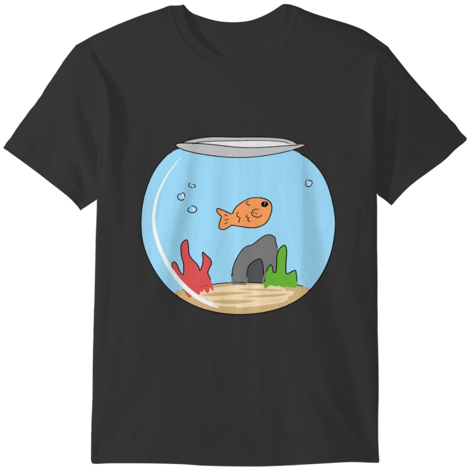goldfish fish animal sea creature icon T-shirt