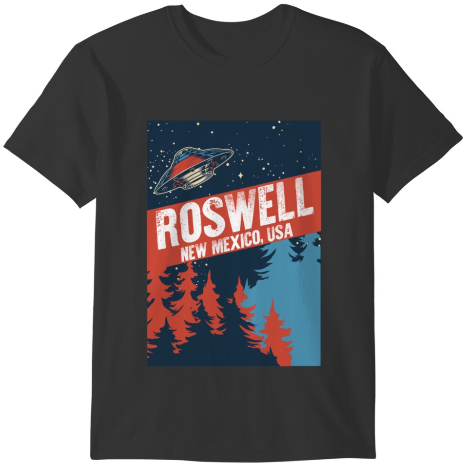 Roswell New Mexico Tourism Alien Conspiracy Theory T-shirt