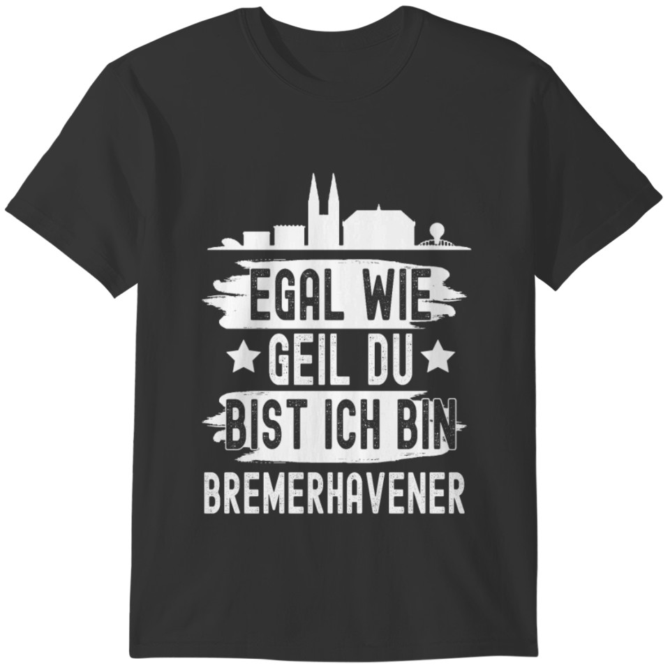 Bremenerhaven Weser Skyline T-shirt