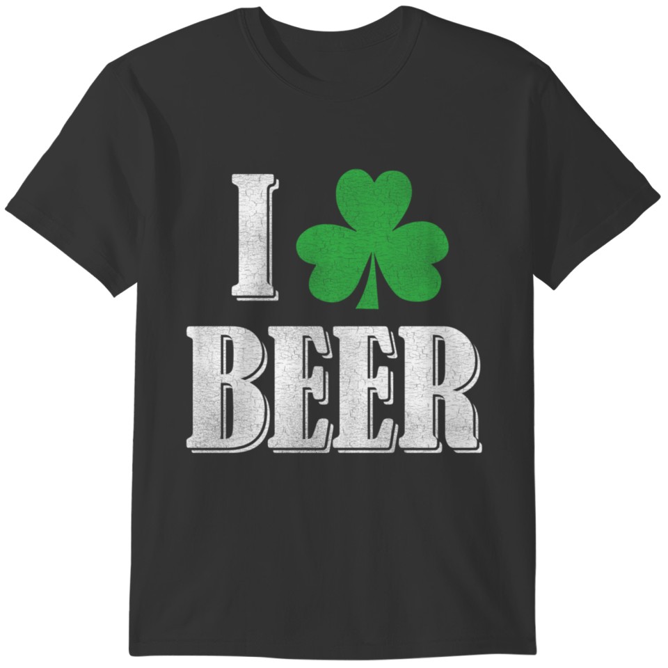 I Shamrock Beer - Green T-shirt