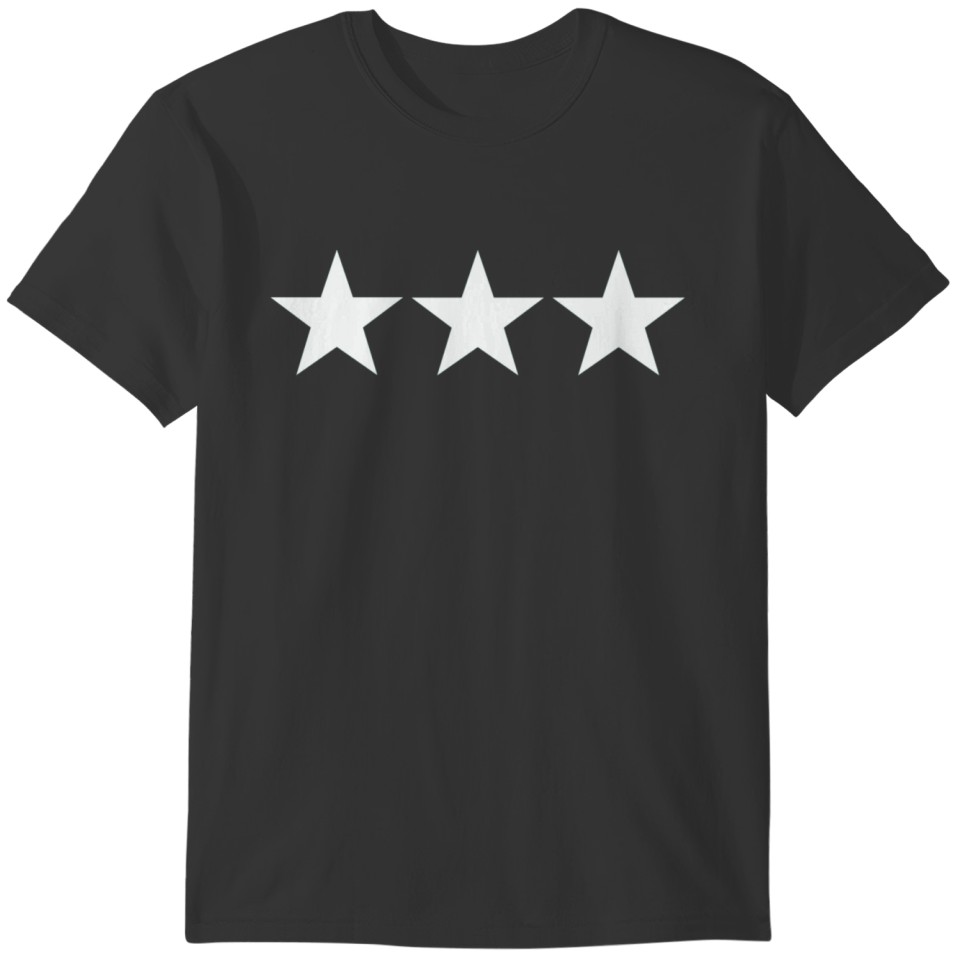 Three White Stars T-shirt