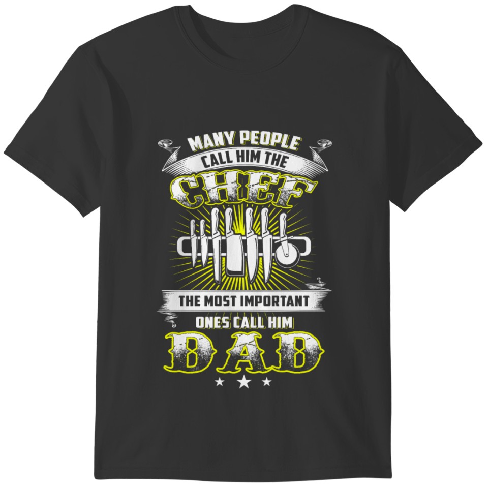 chef, chef funny, chef skull and cleavers, swedish T-shirt