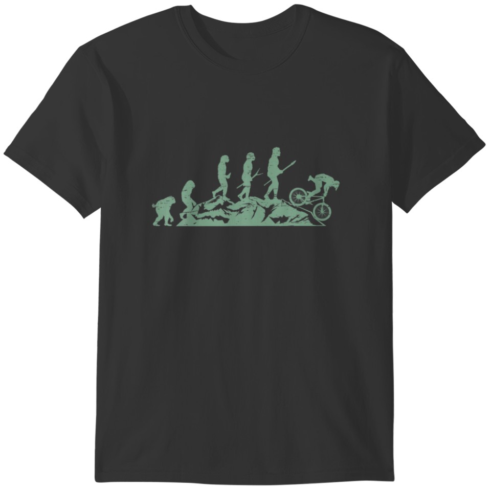 Mountain Biking Evolution Cycling T-shirt