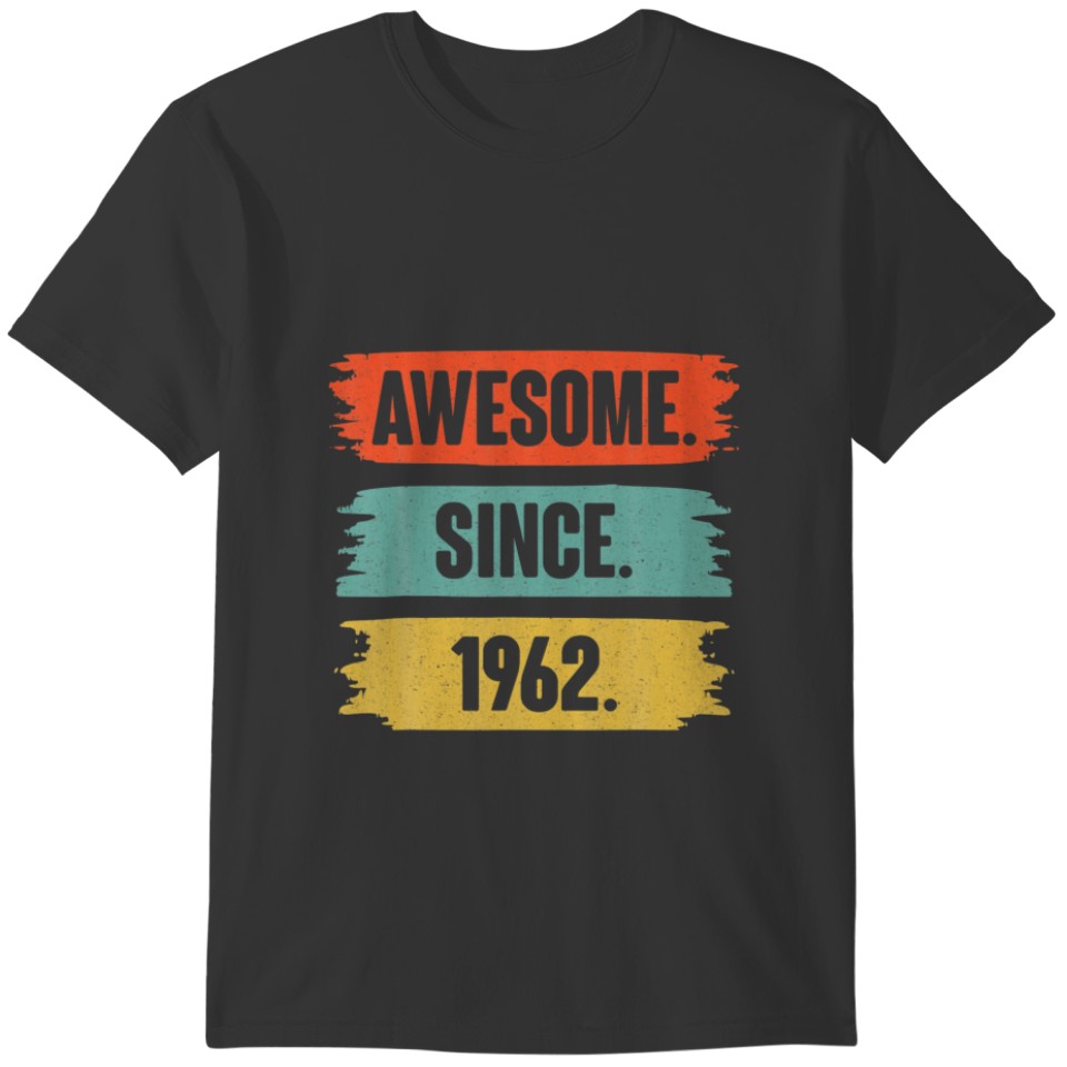 60 Year Gift Birthday For Him Her Vintage Awesome T-shirt