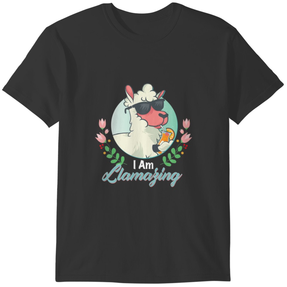 Lama Llama Lover Animal Lover Lamazing Funny T-shirt