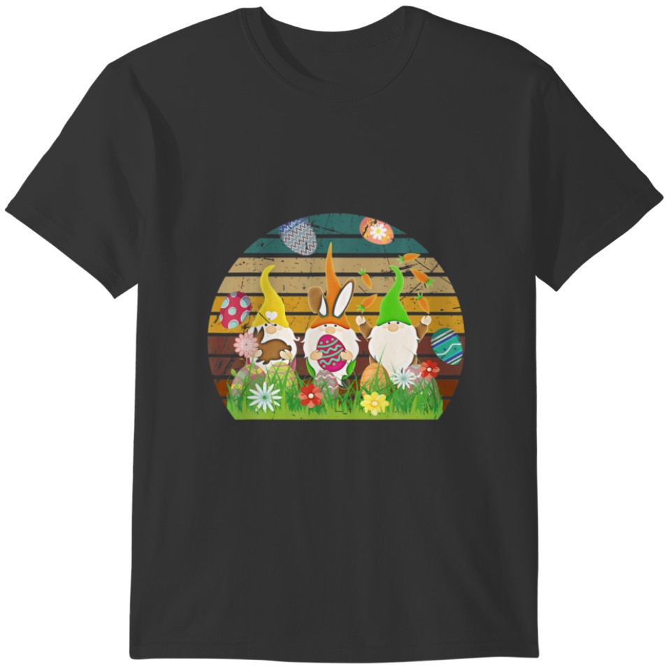 Vintage Design Unicorn Easter Eggs Funny Happy Eas T-shirt