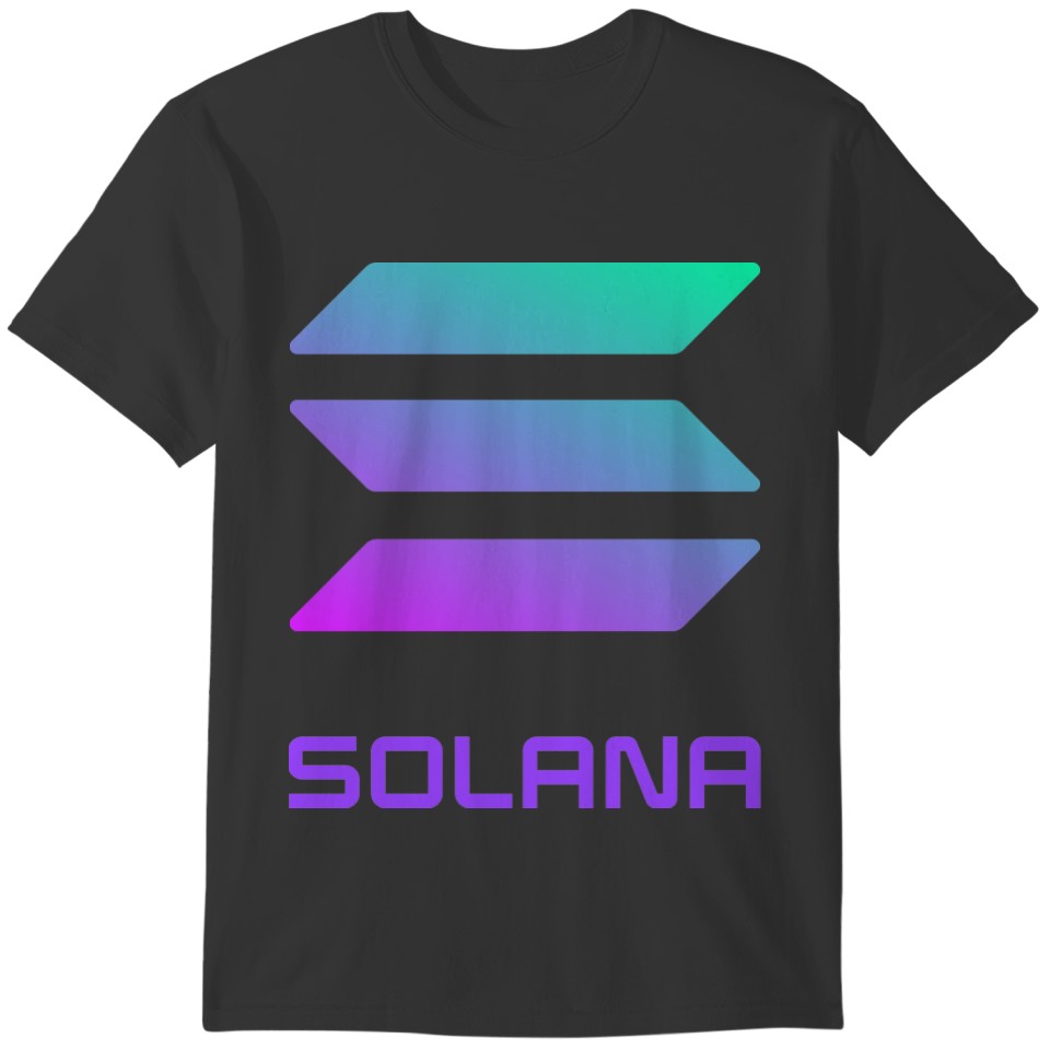 Solana Logo w/Text Below T-shirt