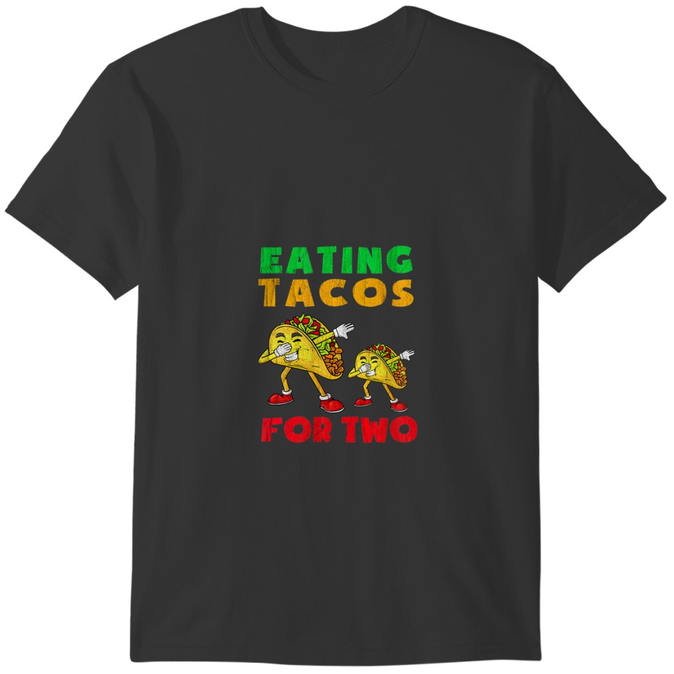 Womens Eating Tacos For Mom To Be Pregnancy Cinco T-shirt