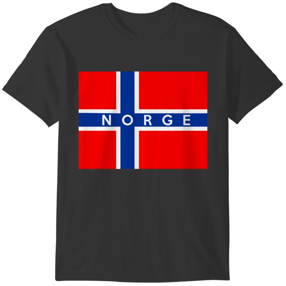 norway flag country norge text T-shirt