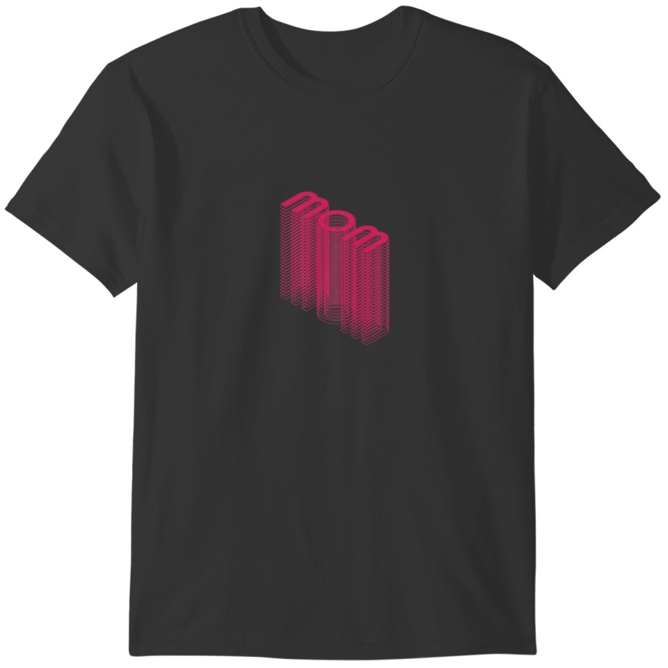 Womens Pink Mom 3D Mother’S Day T-shirt